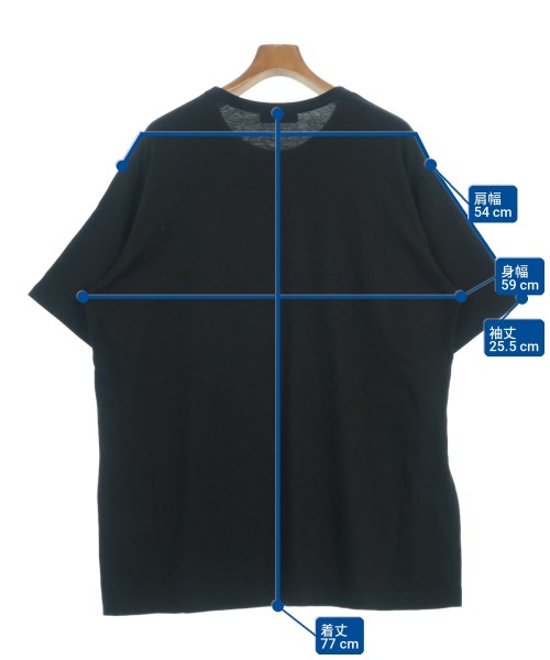 yohji yamamoto POUR HOMME（ヨウジヤマモトプールオム）Tシャツ・カットソー 黒 サイズ:3(M位) メンズ/2200702481116