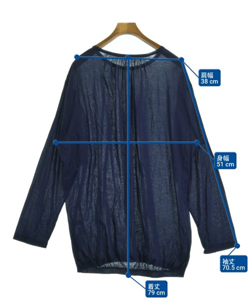 yohji yamamoto POUR HOMME（ヨウジヤマモトプールオム）Tシャツ・カットソー 紺 サイズ:3(M位) メンズ/2200702685057