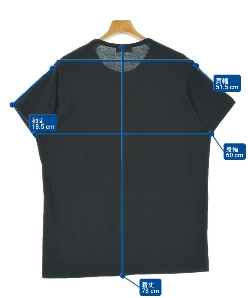 yohji yamamoto POUR HOMME（ヨウジヤマモトプールオム）Tシャツ・カットソー 黒 サイズ:3(M位) メンズ/2200703054098