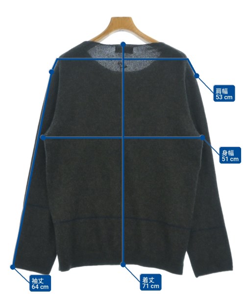 yohji yamamoto POUR HOMME（ヨウジヤマモトプールオム）ニット・セーター グレー サイズ:3(M位) メンズ/2200703389053
