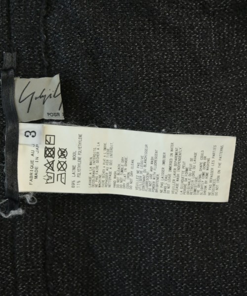 yohji yamamoto POUR HOMME（ヨウジヤマモトプールオム）カーディガン 黒 サイズ:3(M位) メンズ/2200703389084