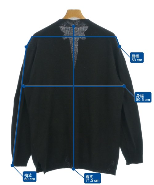 yohji yamamoto POUR HOMME（ヨウジヤマモトプールオム）カーディガン 黒 サイズ:3(M位) メンズ/2200703389084