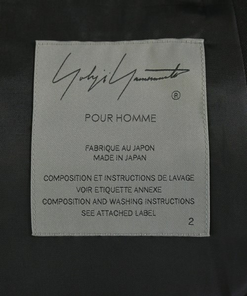 yohji yamamoto POUR HOMME（ヨウジヤマモトプールオム）テーラードジャケット 黒 サイズ:2(S位) メンズ/2200701029043