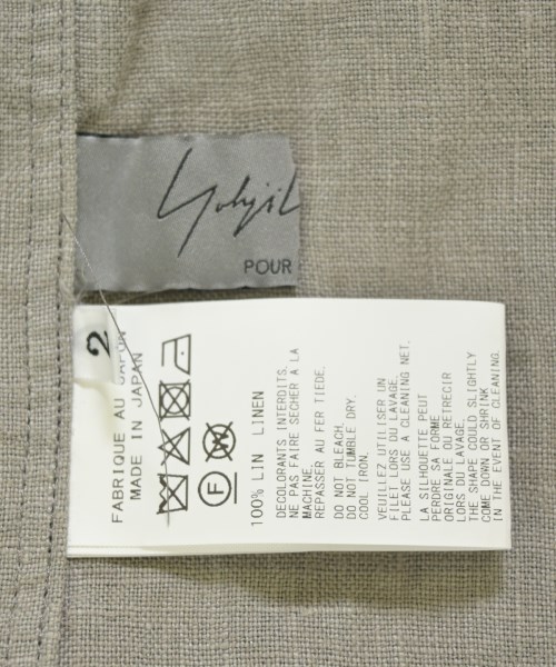 yohji yamamoto POUR HOMME（ヨウジヤマモトプールオム）カジュアルジャケット グレー サイズ:2(S位) メンズ/2200701029081