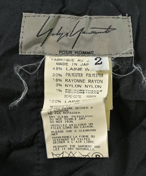 yohji yamamoto POUR HOMME（ヨウジヤマモトプールオム）その他 黒 サイズ:2(S位) メンズ/2200703553027