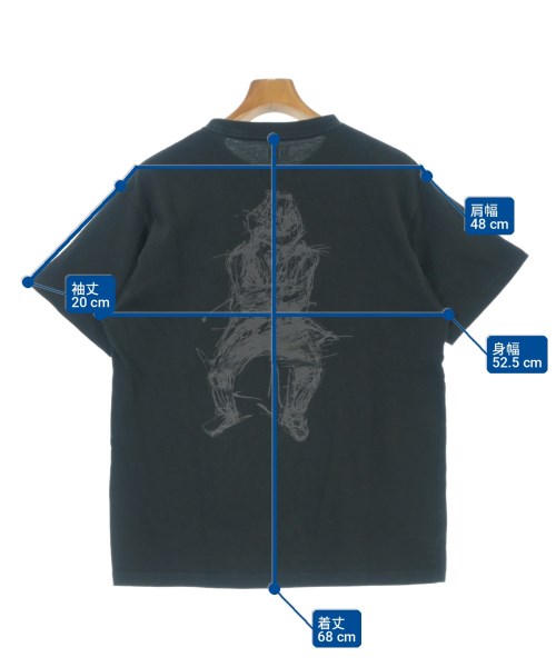 yohji yamamoto POUR HOMME（ヨウジヤマモトプールオム）Tシャツ・カットソー 黒 サイズ:4(L位) メンズ/2200703643049