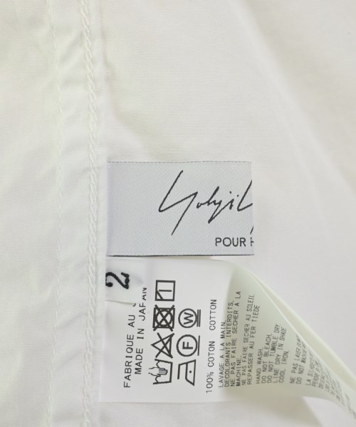 yohji yamamoto POUR HOMME（ヨウジヤマモトプールオム）カジュアルシャツ 白 サイズ:2(S位) メンズ/2200703768025