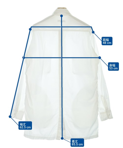 yohji yamamoto POUR HOMME（ヨウジヤマモトプールオム）カジュアルシャツ 白 サイズ:3(M位) メンズ/2200703768032