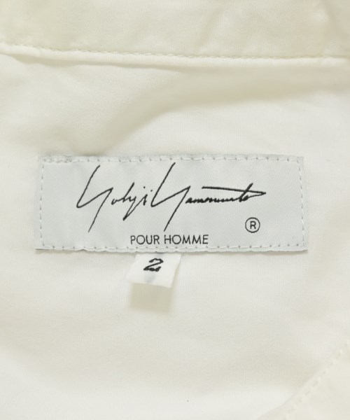 yohji yamamoto POUR HOMME（ヨウジヤマモトプールオム）カジュアルシャツ 白 サイズ:2(S位) メンズ/2200703768049