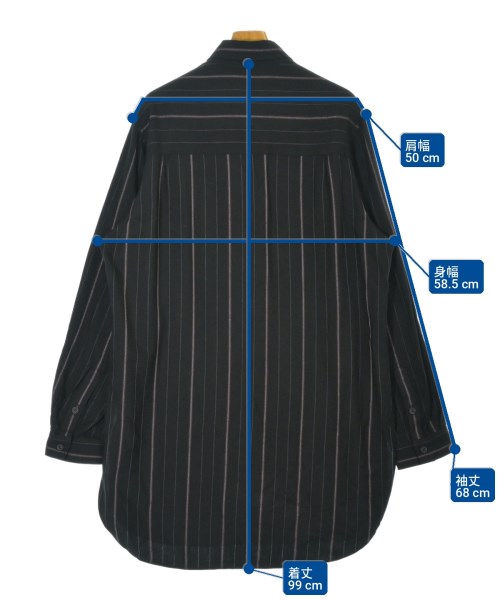 yohji yamamoto POUR HOMME（ヨウジヤマモトプールオム）カジュアルシャツ 黒 サイズ:-(M位) メンズ/2200703828019
