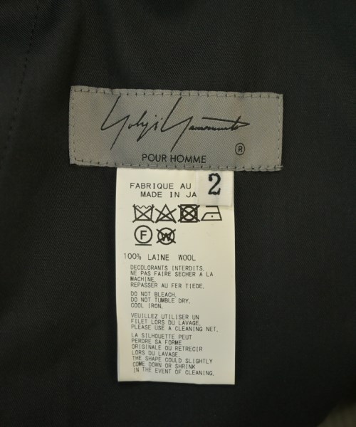 yohji yamamoto POUR HOMME（ヨウジヤマモトプールオム）その他 黒 サイズ:2(S位) メンズ/2200704594029