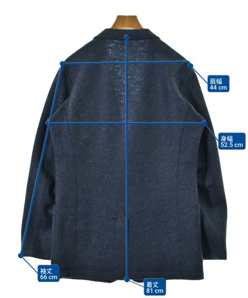 yohji yamamoto POUR HOMME（ヨウジヤマモトプールオム）ジャケット 紺 サイズ:2(S位) メンズ/2200705623124