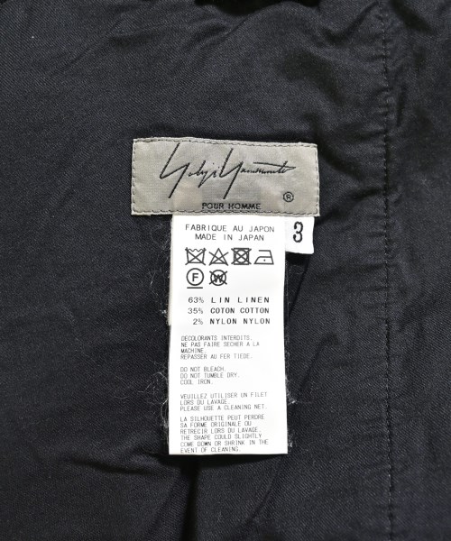 yohji yamamoto POUR HOMME（ヨウジヤマモトプールオム）ショートパンツ 黒 サイズ:3(M位) メンズ/2200705623261