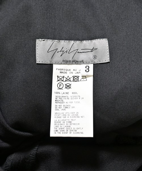 yohji yamamoto POUR HOMME（ヨウジヤマモトプールオム）その他 黒 サイズ:3(M位) メンズ/2200705668026