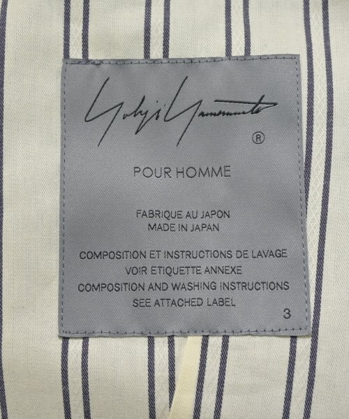 yohji yamamoto POUR HOMME（ヨウジヤマモトプールオム）ドレスシャツ 黒 サイズ:3(M位) メンズ/2200705668064