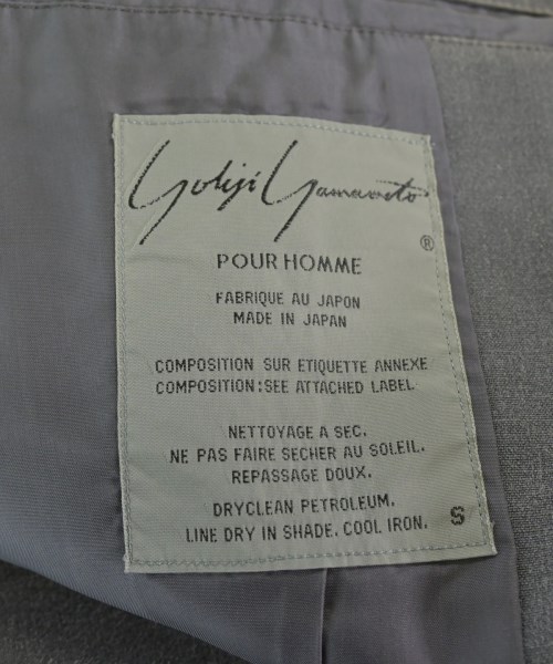 yohji yamamoto POUR HOMME（ヨウジヤマモトプールオム）テーラードジャケット グレー サイズ:S メンズ/2200704469013