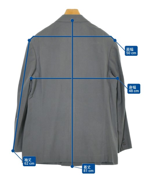 yohji yamamoto POUR HOMME（ヨウジヤマモトプールオム）テーラードジャケット グレー サイズ:S メンズ/2200704469013
