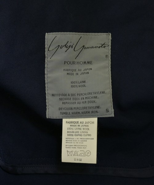 yohji yamamoto POUR HOMME（ヨウジヤマモトプールオム）トレンチコート 紺 サイズ:S メンズ/2200704469099