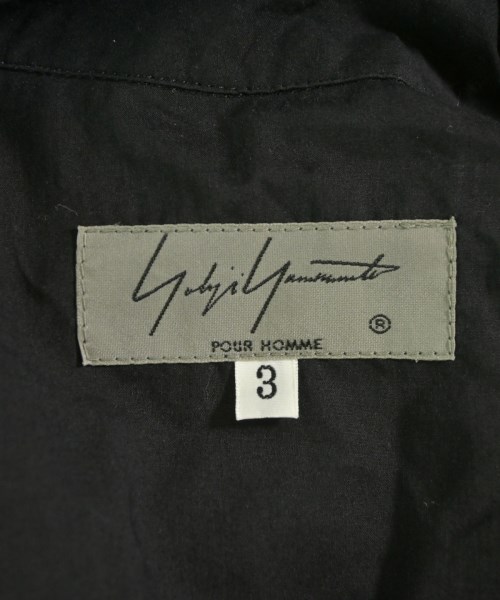 yohji yamamoto POUR HOMME（ヨウジヤマモトプールオム）カジュアルシャツ 黒 サイズ:3(M位) メンズ/2200706555035