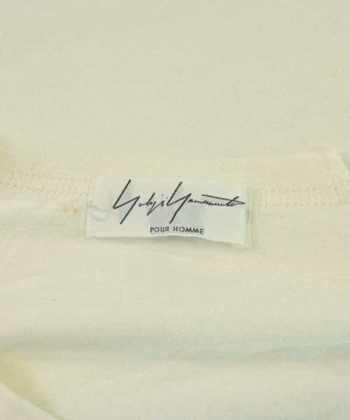 yohji yamamoto POUR HOMME（ヨウジヤマモトプールオム）Tシャツ・カットソー 白 サイズ:3(M位) メンズ/2200707006178