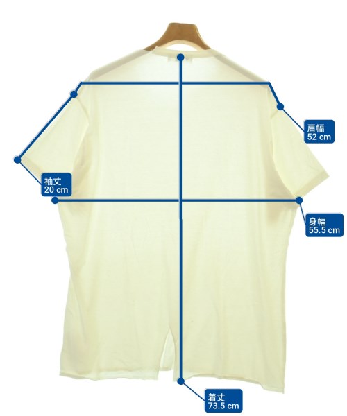 yohji yamamoto POUR HOMME（ヨウジヤマモトプールオム）Tシャツ・カットソー 白 サイズ:3(M位) メンズ/2200707006178