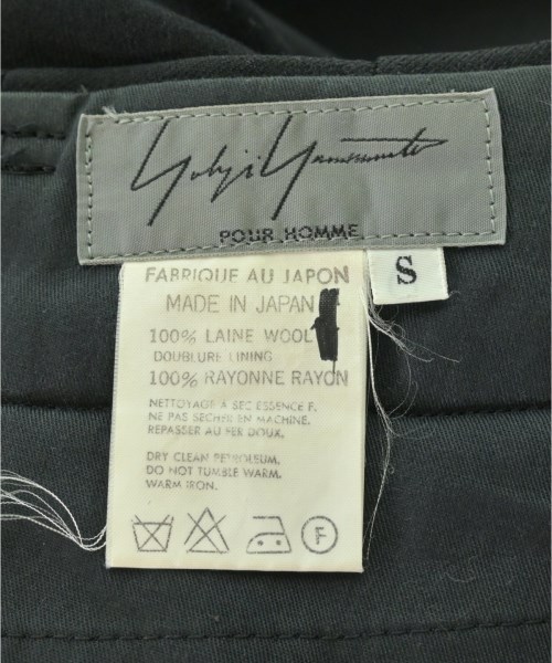 yohji yamamoto POUR HOMME（ヨウジヤマモトプールオム）スラックス 黒 サイズ:S メンズ/2200704315099