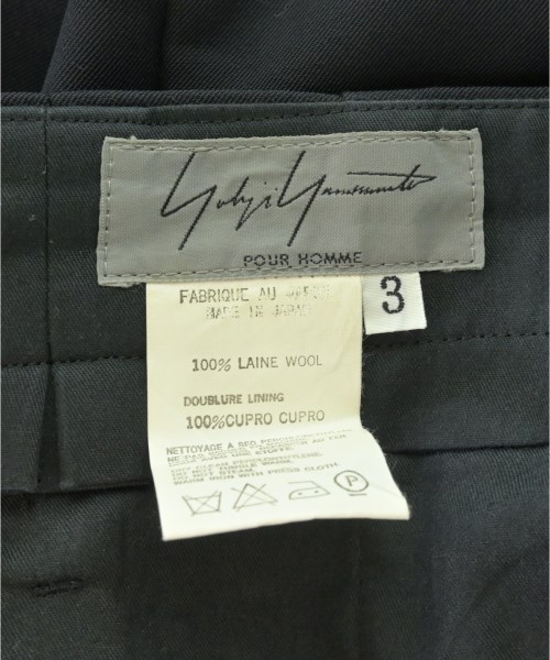 yohji yamamoto POUR HOMME（ヨウジヤマモトプールオム）スラックス 紺 サイズ:3(M位) メンズ/2200704315105
