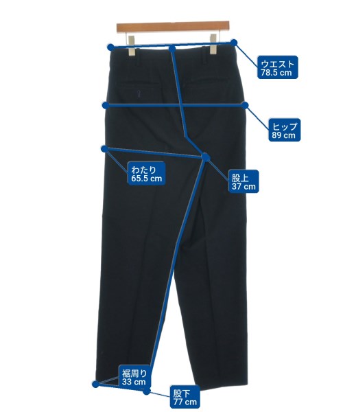 yohji yamamoto POUR HOMME（ヨウジヤマモトプールオム）スラックス 紺 サイズ:M メンズ/2200704315112