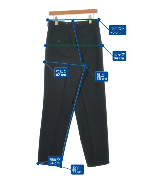 yohji yamamoto POUR HOMME（ヨウジヤマモトプールオム）スラックス 黒 サイズ:M メンズ/2200704315129