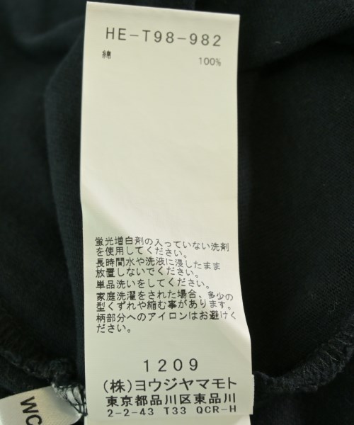 yohji yamamoto POUR HOMME（ヨウジヤマモトプールオム）Tシャツ・カットソー 黒 サイズ:XXL メンズ/2200708709030