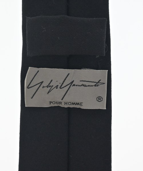 yohji yamamoto POUR HOMME（ヨウジヤマモトプールオム）ネクタイ 黒 サイズ:- メンズ/2200708709078
