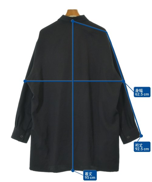 yohji yamamoto POUR HOMME（ヨウジヤマモトプールオム）カジュアルシャツ 黒 サイズ:4(L位) メンズ/2200708922149