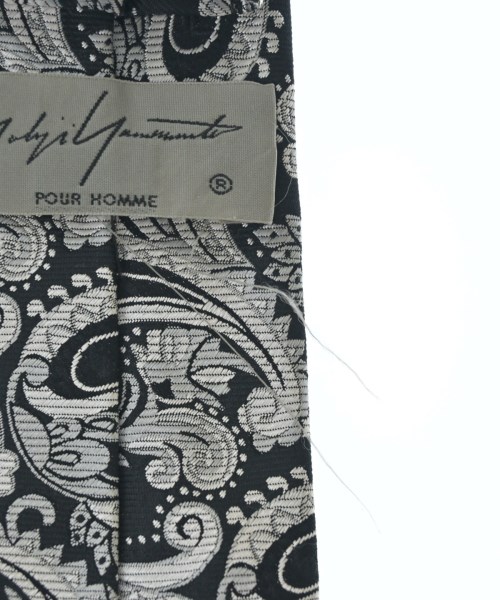 yohji yamamoto POUR HOMME（ヨウジヤマモトプールオム）ネクタイ 黒 サイズ:- メンズ/2200709593010
