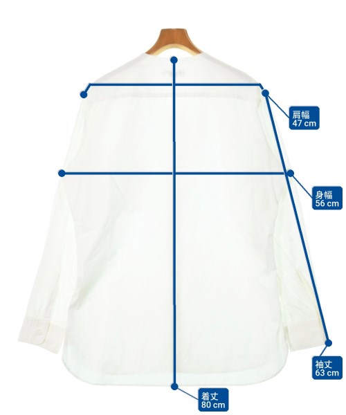 yohji yamamoto POUR HOMME（ヨウジヤマモトプールオム）カジュアルシャツ 白 サイズ:4(L位) メンズ/2200658863660