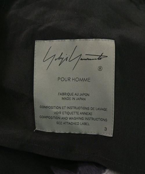 yohji yamamoto POUR HOMME（ヨウジヤマモトプールオム）その他 黒 サイズ:3(M位) メンズ/2200663294015