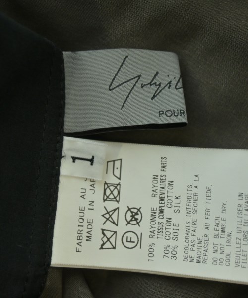 yohji yamamoto POUR HOMME（ヨウジヤマモトプールオム）カジュアルシャツ 黒 サイズ:1(XS位) メンズ/2200663294039