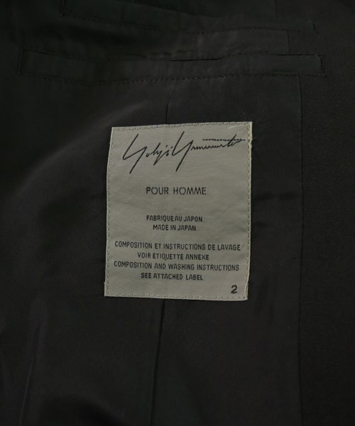 yohji yamamoto POUR HOMME（ヨウジヤマモトプールオム）テーラードジャケット 黒 サイズ:2(S位) メンズ/2200663325016