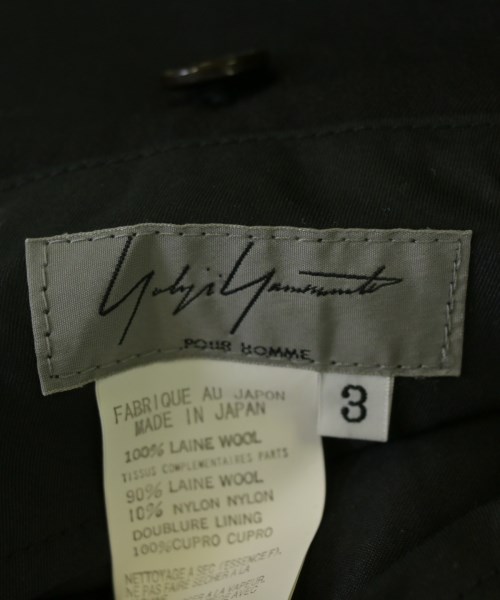 yohji yamamoto POUR HOMME（ヨウジヤマモトプールオム）スラックス 黒 サイズ:3(M位) メンズ/2200663325085