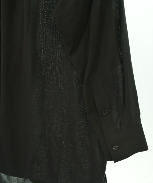 yohji yamamoto POUR HOMME（ヨウジヤマモトプールオム）カジュアルシャツ 黒 サイズ:2(S位) メンズ/2200663777068