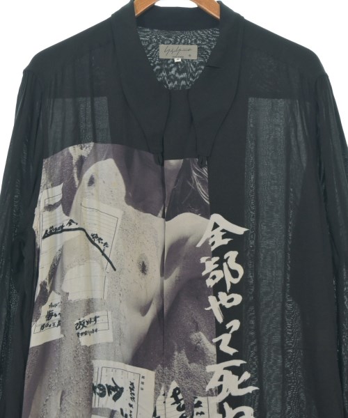 yohji yamamoto POUR HOMME（ヨウジヤマモトプールオム）カジュアルシャツ 黒 サイズ:2(S位) メンズ/2200663881055