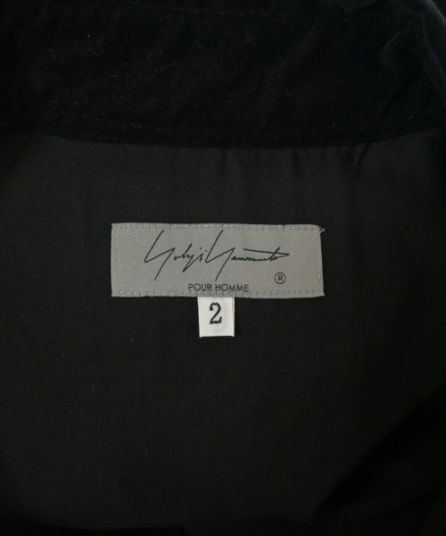 yohji yamamoto POUR HOMME（ヨウジヤマモトプールオム）カジュアルシャツ 黒 サイズ:2(S位) メンズ/2200663881062