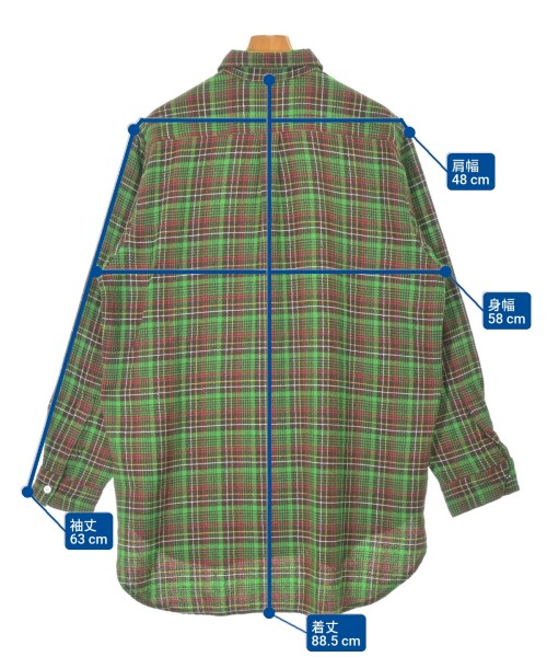yohji yamamoto POUR HOMME（ヨウジヤマモトプールオム）カジュアルシャツ 緑 サイズ:M メンズ/2200664202033