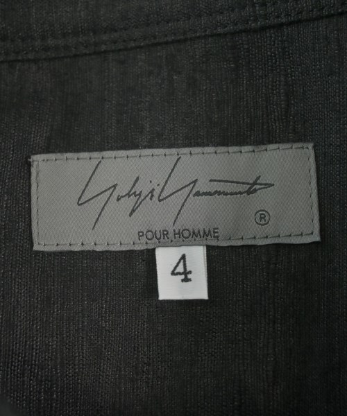 yohji yamamoto POUR HOMME（ヨウジヤマモトプールオム）カジュアルシャツ グレー サイズ:4(L位) メンズ/2200664423124