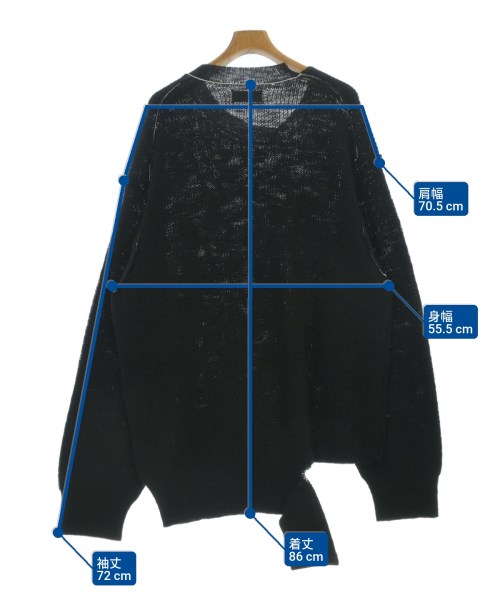 yohji yamamoto POUR HOMME（ヨウジヤマモトプールオム）ニット・セーター 黒 サイズ:3(M位) メンズ/2200664707019