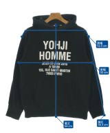 yohji yamamoto POUR HOMME（ヨウジヤマモトプールオム）パーカー 黒 サイズ:4(L位) メンズ/2200664801052