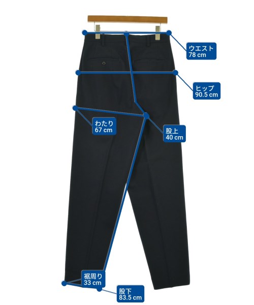 yohji yamamoto POUR HOMME（ヨウジヤマモトプールオム）スラックス 紺 サイズ:M メンズ/2200662509028