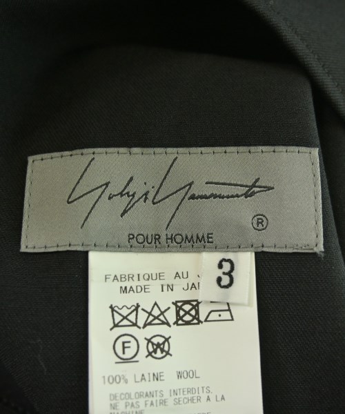 yohji yamamoto POUR HOMME（ヨウジヤマモトプールオム）その他 黒 サイズ:3(M位) メンズ/2200208668080