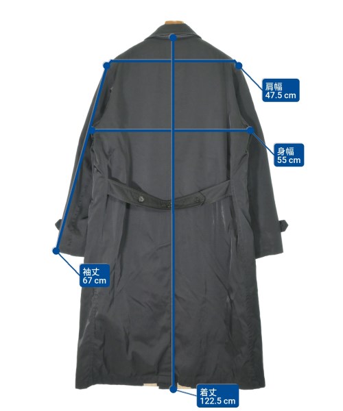 yohji yamamoto POUR HOMME（ヨウジヤマモトプールオム）ステンカラーコート 黒 サイズ:2(S位) メンズ/2200664760052