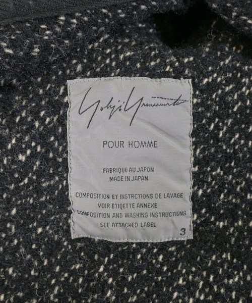 yohji yamamoto POUR HOMME（ヨウジヤマモトプールオム）ステンカラーコート 黒 サイズ:-(L位) メンズ/2200665415012