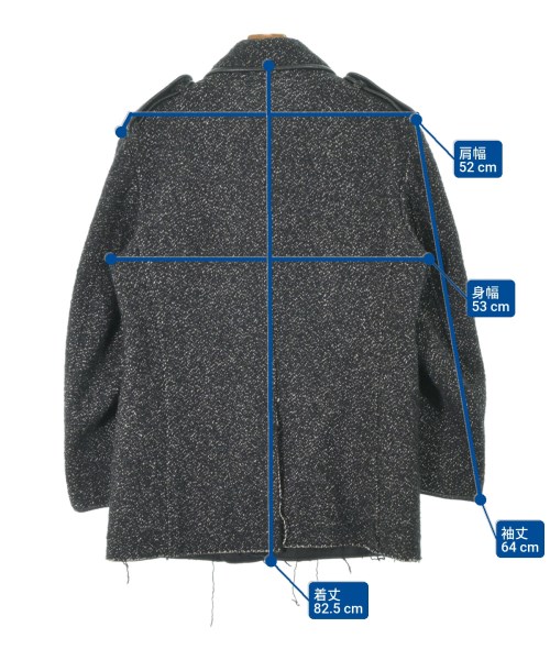 yohji yamamoto POUR HOMME（ヨウジヤマモトプールオム）ステンカラーコート 黒 サイズ:-(L位) メンズ/2200665415012